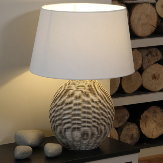 36_257_Cream Calico Tapered Shade