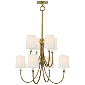 ART TOB5010 REED LARGE CHANDELIER INCL SHADES