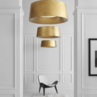 Halo Medium Hanging Shade in Gild