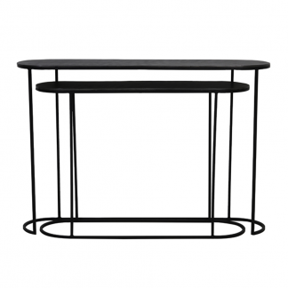 LM 6746115 LEAD-BLACK CONSOLE TABLE SMALL