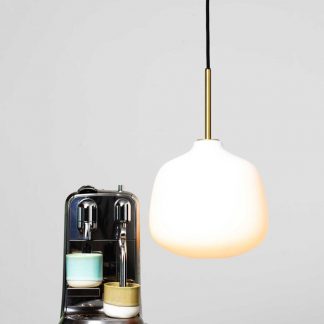 RUBN-pendant-lamp-holborn-brass-opal-nespresso-machine-933×1000