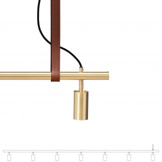 RN 470901005 LEATHER STRAPS - 2.5 mtr, Brown