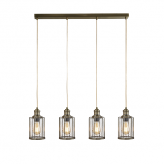 SH 1164-4AB PIPES 4LT PENDANT