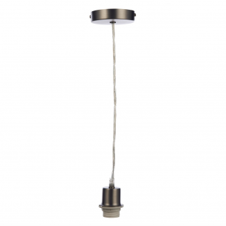 DR 1 LIGHT E27 SUSPENSION - Antique Chrome