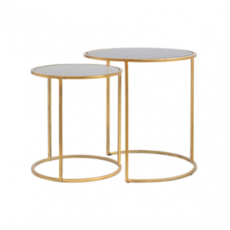 LM 6724965 DUARTE SMOKED GOLD SIDE TABLE
