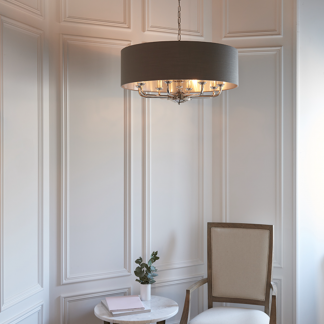 highclere-chrome-6-light-pendant