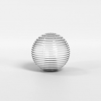 AS TACOMA GLASS SHADE - Clear Ribbed Glass
