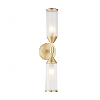 EL RIBBED GLASS DOUBLE WALL LIGHT