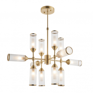 EL RIBBED GLASS CHANDELIER