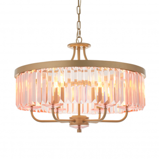 EL ROUND GLASS CHANDELIER