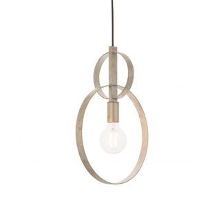 EL DOUBLE HOOP SINGLE PENDANT