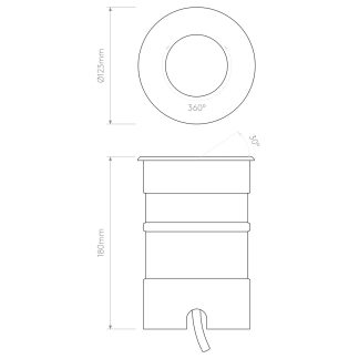 cromarty-120-led-brushed-stainless-steel-dimensions