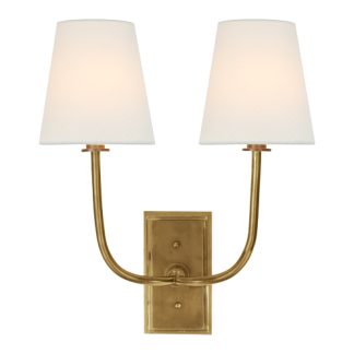 ART TOB 2191 HULTON DOUBLE SCONCE INCL SHADES
