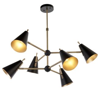 EL 96702 MID CENTURY 6LT PENDANT