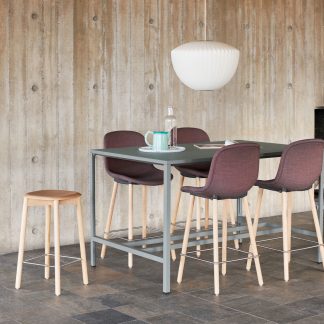 New Order High Table army_Neu 12 Bar Stool Low Remix 672 wb lacquer oak tainless steel footrest_Nelson Apple Bubble Pendant M