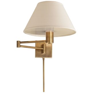 ART CLASSIC SWING ARM WALL LAMP INCL SHADE