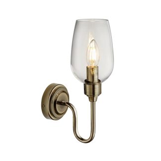 EL ANTIQUE BRASS WALL LAMP