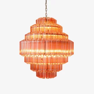 PWL 34511-01 PINK GRANDE PALERMO CHANDELIER