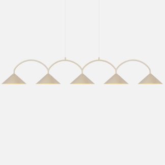 GLO 472002 CURVE 5LT PENDANT