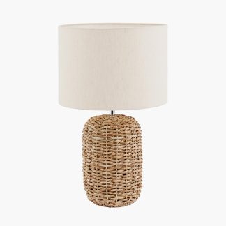 AM 30-870-C ACER NATURAL WOVEN TALL TABLE LAMP INCL SHADE