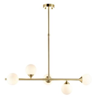 EL SATIN BRUSHED GOLD LINEAR PENDANT