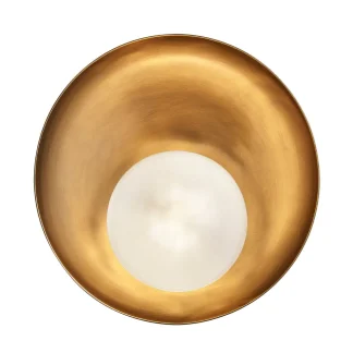 IND HAYLE IP65 ROUND DIFFUSER WALL LIGHT